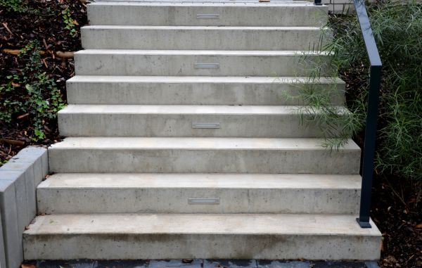 Poured Step Installation in Bloomington