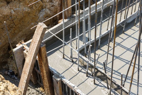 Concrete Footing Pouring in Bloomington