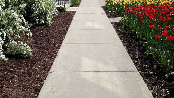 Cement Sidewalk Installation in Bloomington