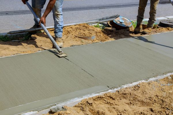 Cement Pathway Installation in Bloomington