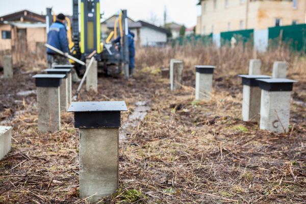 Concrete Piling Installation in Bloomington