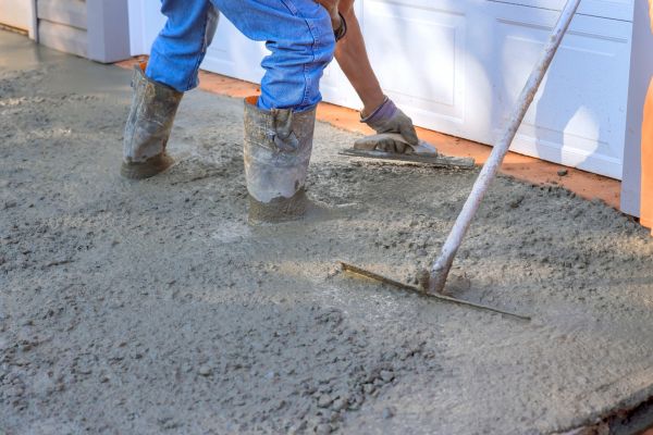 Driveway Slab Construction in Bloomington